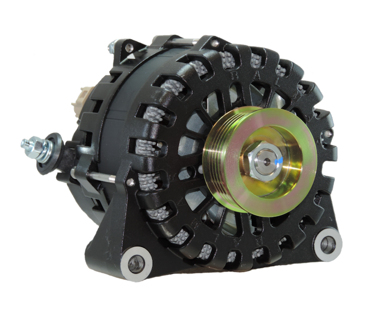XT-VT-250-K6 - Alternator, XT Series, 250A, 12V, Vortec Mount, K6 Serpentine Pulley, Case Ground