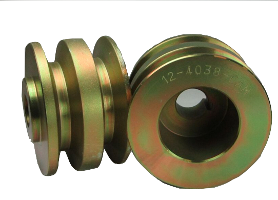 4038-CAM - Pulley Dual 2.7" x 1/2" w/ 3/8" spacing