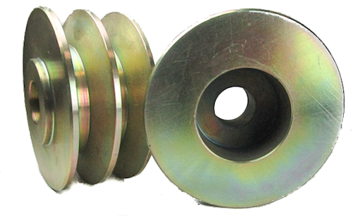 1330 - Pulley  Dual, 2.9" x   DV 17 mm
