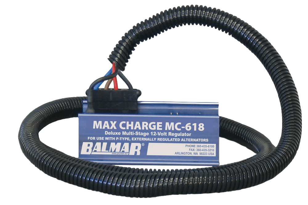 MC-618-H - Balmar 12V Alternator Voltage Regulator with Wiring Harness (Smart)