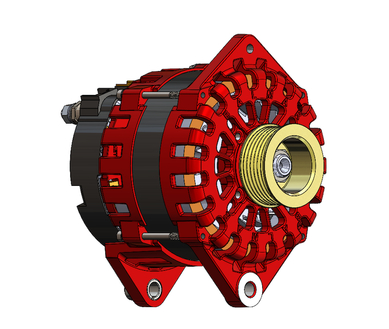 XT-CR-250-K6 - Alternator, XT Series, 250A, 12V, DualFT, 3.15in, K6Pul