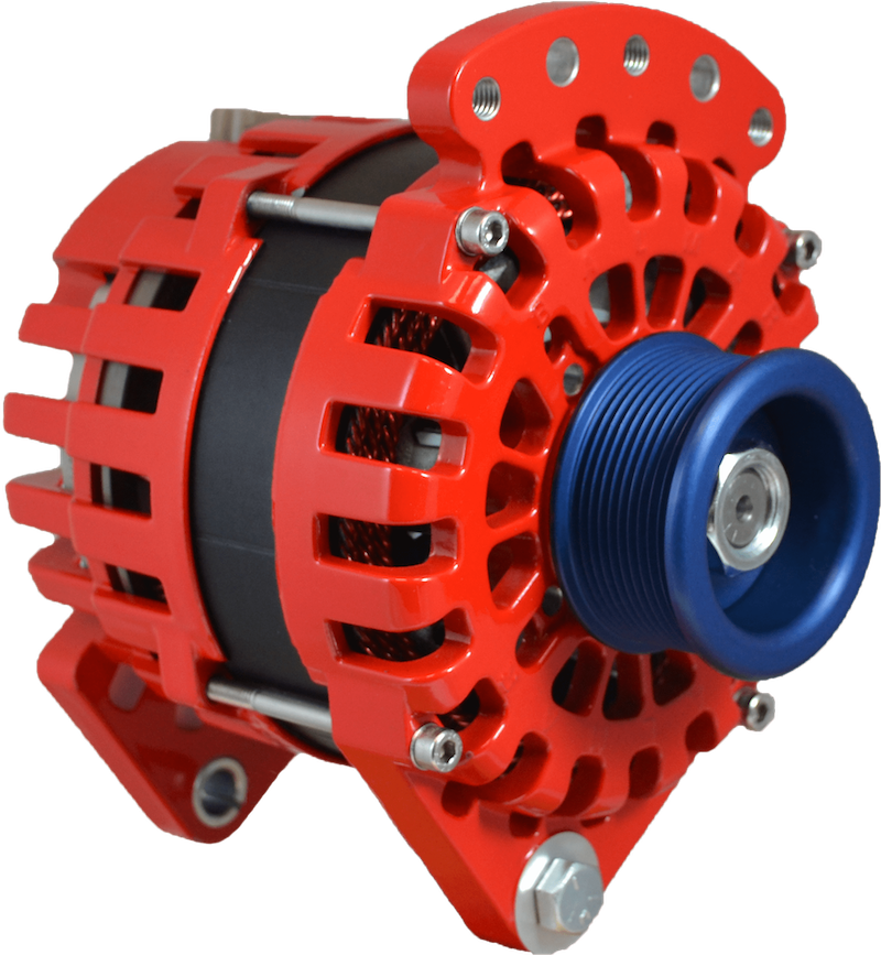 XT-DF-24-90-J10 - Balmar Alternator, XT Series, 90A, 24V, Saddle Mount (Dual Foot), 3.15in, J10 Serpentine Pulley, Case Ground